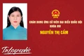 Chân dung ứng cử viên đại biểu Quốc hội khóa XVI Nguyễn Thị Cẩm