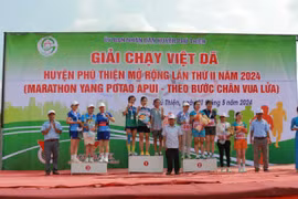 Giải chạy việt dã huyện Phú Thiện mở rộng lần thứ III năm 2025 “Marathon Yang Pơtao Apui-Theo bước chân Vua Lửa” thay đổi thời gian tổ chức vào ngày 28-3 với 1 cự ly thi đấu 5 km. Ảnh: Vũ Chi