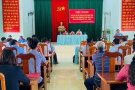 Quang cảnh buổi tiếp xúc cử tri. Ảnh: Vũ Chi