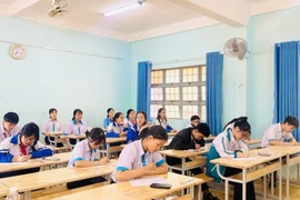 Thí sinh tham gia kỳ thi chọn học sinh giỏi lớp 9 cấp tỉnh năm học 2024-2025. Ảnh: T.D