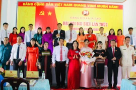 Ban Chấp hành Đảng bộ xã Ia Sao nhiệm kỳ 2025-2030 ra mắt Đại hội. Ảnh: Vũ Chi