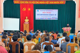 Quang cảnh hội nghị sơ kết 3 năm thực hiện Dự án 8 tại huyện Ia Pa. Ảnh: Vũ Chi