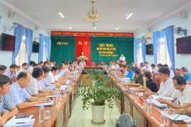 Quang cảnh Hội nghị Ban Chấp hành Đảng bộ huyện Ia Pa lần thứ 20 (mở rộng). Ảnh: Mai Linh