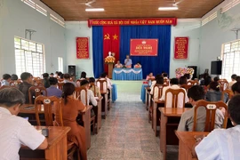 Quang cảnh buổi tiếp xúc cử tri. Ảnh: Vũ Chi