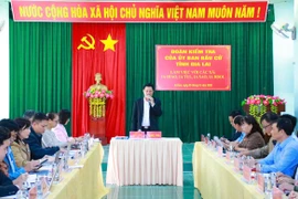 Quanh cảnh buổi làm việc. Ảnh: ĐVCC