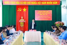 Quanh cảnh buổi làm việc. Ảnh: ĐVCC