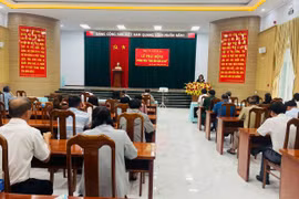 Quang cảnh lễ phát động phong trào “Bình dân học vụ số” trên địa bàn thị xã Ayun Pa. Ảnh: Vũ Chi