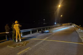 Hiện trường vụ tai nạn. Ảnh: Vũ Chi