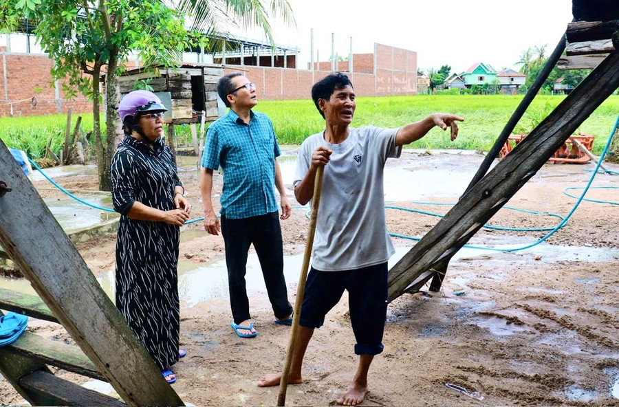 Người dân mong muốn được bố trí tái định cư về nơi ở mới, tránh tình trạng ngập lụt thường xuyên xảy ra. Ảnh: N.S lan-3.jpg