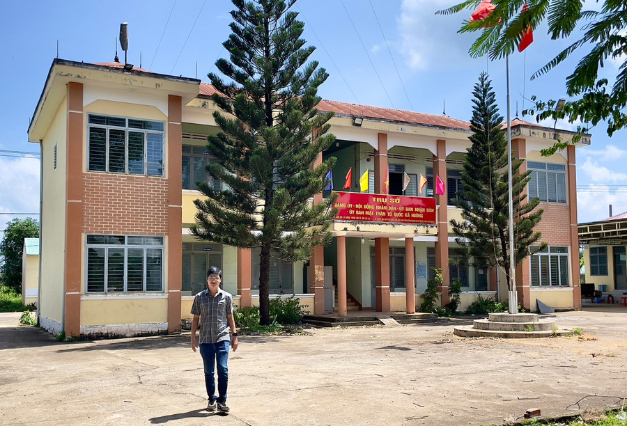 Trụ sở UBND xã HBông (cũ) đã có phương án bố trí, sắp xếp trụ sở theo phương án sau khi sáp nhập đơn vị hành chính. Ảnh: Minh Phương h-bong.jpg