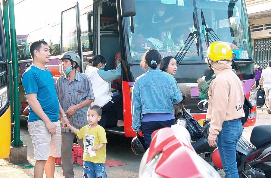 Sau khi sáp nhập tỉnh, doanh nghiệp kinh doanh vận tải hành khách tuyến Pleiku - Quy Nhơn và ngược lại đã tăng đột biến. Ảnh: Minh Phương sau-khi-sap-nhap-tinh.jpg