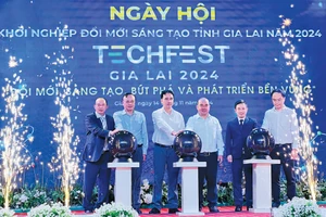 Giám đốc Sở Khoa học và Công nghệSở KH-CN tổ chức thành công Ngày hội khởi nghiệp ĐMST tỉnh Gia Lai năm 2024. Ảnh: T.D