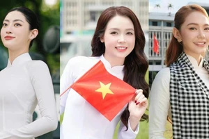 Minh Hằng, Sam tự hào trong tà áo dài mừng lễ 30.4