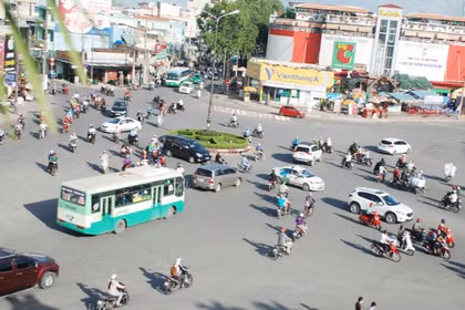 Hiện trạng khu vực ngã 5 Đống Đa. Ảnh: Tiến Sỹ