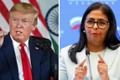 Tổng thống Mỹ Donald Trump và Tổng thống lâm thời Venezuela Delcy Rodriguez lần đầu tiên điện đàm. Ảnh: India Today