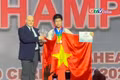 Vũ Hoàng Nam nhận giải Overall Champion tại Kỳ thi Olympic Toán học Thiếu niên Quốc tế (IJMO) 2025. Ảnh: ĐVCC