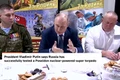 Tổng thống Nga Putin thông báo về vụ thử siêu ngư lôi Poseidon. Ảnh: Reuters