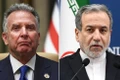 Đặc phái viên Mỹ Steve Witkoff và Ngoại trưởng Iran Abbas Araghchi. Ảnh: vov