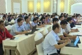 Các cán bộ, công chức tham gia hội nghị bồi dưỡng nghiệp vụ công tác thông tin tuyên truyền, thông tin đối ngoại năm 2025.