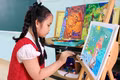 Em Dương Kim Thiên An, học sinh Gia Lai chinh phục 4 sân chơi vẽ tranh toàn quốc