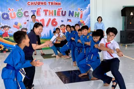 Rộn ràng chương trình Quốc tế thiếu nhi tại Trung tâm Hoạt động Thanh thiếu nhi tỉnh Gia Lai.
