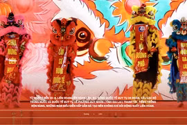Các đội tranh tài sôi động tại Liên hoan Lân Sư Rồng Quốc tế ở phường Quy Nhơn, tỉnh Gia Lai