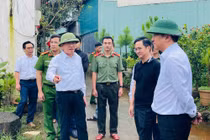Chủ tịch UBND tỉnh Phạm Anh Tuấn kiểm tra tình hình ngập cục bộ tại phường Thống Nhất