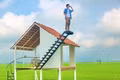 Quán cà phê giữa cánh đồng thơ mộng như một bức tranh