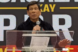 Cựu tổng thống Duterte không sợ ICC và nói cơ quan này "nhanh chóng" điều tra