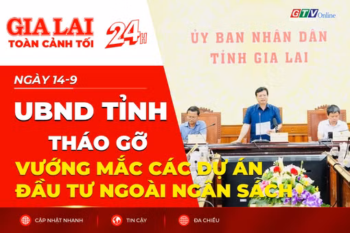 Toàn cảnh Gia Lai 24h: UBND tỉnh tháo gỡ vướng mắc các dự án đầu tư ngoài ngân sách