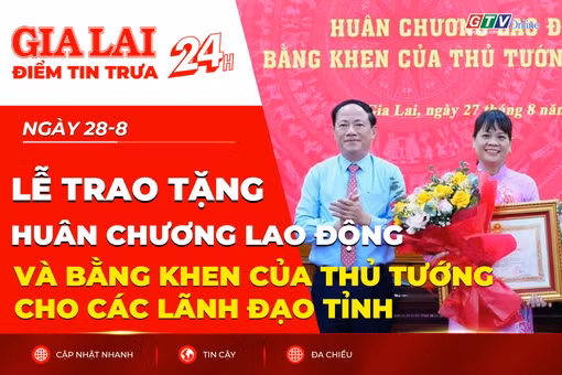 Điểm tin trưa: Lễ trao tặng Huân chương Lao động và Bằng khen của Thủ tướng cho các đồng chí lãnh đạo tỉnh