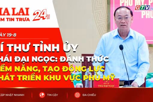 Điểm tin trưa - Bí thư Tỉnh ủy Thái Đại Ngọc: Đánh thức tiềm năng, tạo động lực phát triển khu vực Phù Mỹ