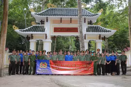 Ban Thanh niên Công an tỉnh tổ chức hành trình về địa chỉ đỏ tại xã Krong