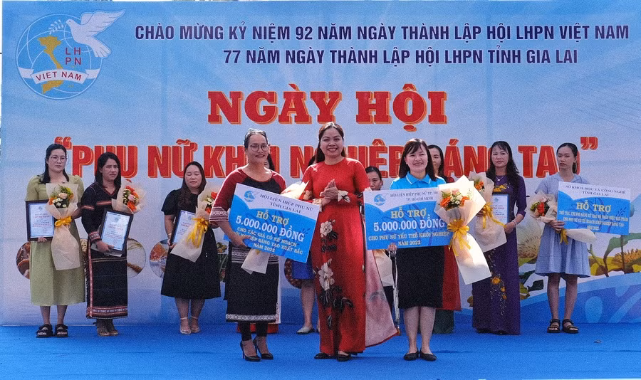 Hội LHPN tỉnh Gia Lai tổ chức nhiều hoạt động, cuộc thi để khuyến khích, hỗ trợ phụ nữ khởi nghiệp sáng tạo. Ảnh: MINH CHÂU