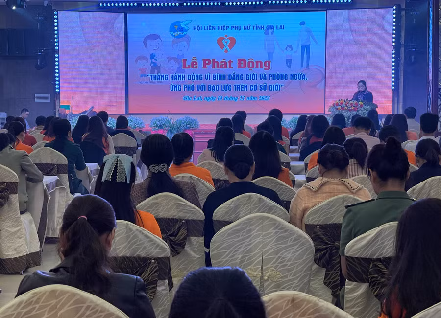 Quang cảnh lễ phát động. Ảnh: Minh Châu