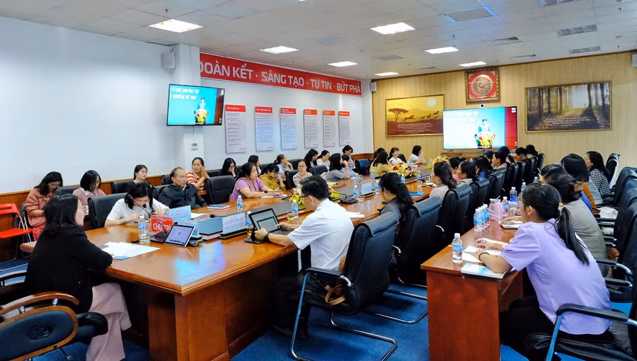 Quang cảnh hội nghị tại điểm cầu Gia Lai. Ảnh: Minh Châu