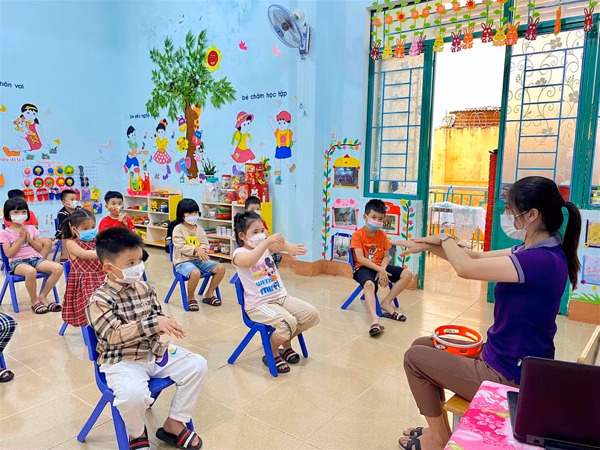 Trẻ em ở TP. Pleiku ngày càng được chăm sóc, dạy dỗ tốt hơn. Ảnh: Mộc Trà