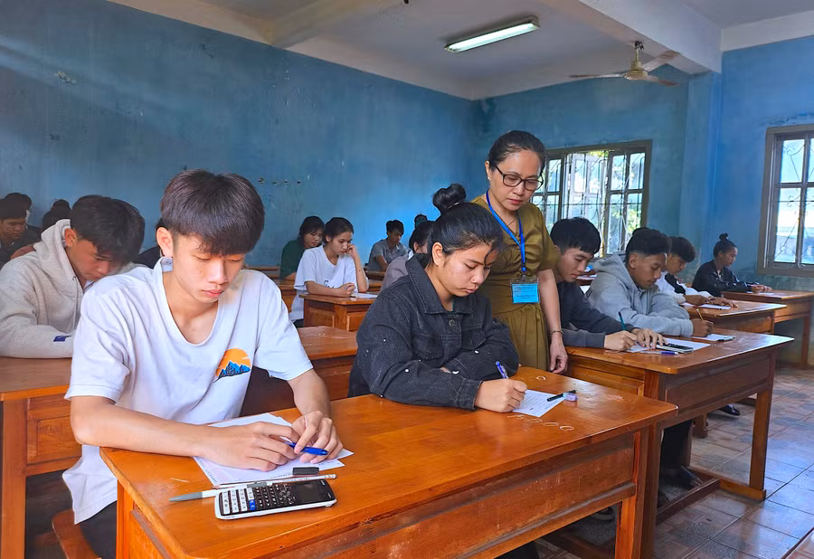 Tỷ lệ tốt nghiệp THPT năm 2024 của thí sinh hệ Giáo dục thường xuyên tỉnh Gia Lai đạt 85,8%. Ảnh: Mộc Trà
