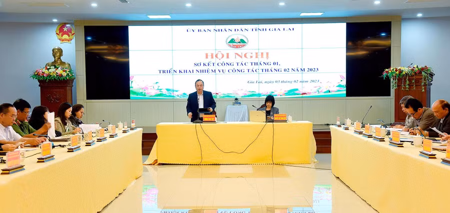 Phó Chủ tịch UBND tỉnh Dương Mah Tiệp phân tích về nguyên nhân chủ yếu tạo nên “nút thắt” trong công tác lập quy hoạch. Ảnh: Đức Thụy