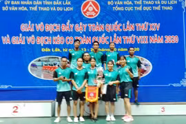 Giải Vô địch Đẩy gậy toàn quốc năm 2020: Đoàn Gia Lai giành 14 huy chương