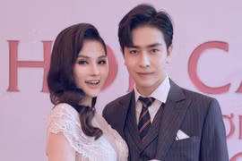 Thu Thủy mặc váy dạ hội khoe eo con kiến chỉ sau 3 tuần sinh con