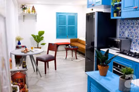 Căn hộ 59 m² mang phong cách Địa Trung Hải đẹp đến từng chi tiết