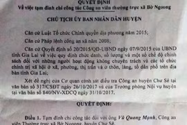 Chư Sê: Tạm đình chỉ công tác Công an viên xã Bờ Ngoong