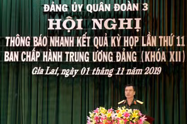 Quân đoàn 3: Thông báo nhanh kết quả Hội nghị lần thứ 11 Ban Chấp hành Trung ương Đảng Khóa XII