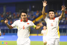 U23 Việt Nam thắng 7-0 trước Singapore