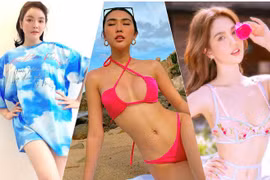 Lý Nhã Kỳ táo bạo mặc mốt "giấu quần", Tường Linh quyến rũ với bikini hơn cả "Nữ hoàng nội y"