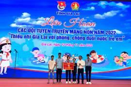 Trường THCS Nguyễn Văn Linh giành giải nhất Liên hoan các đội tuyên truyền măng non