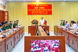 Bộ Tư lệnh Quân khu 5 sơ kết 6 năm thực hiện Luật Nghĩa vụ quân sự