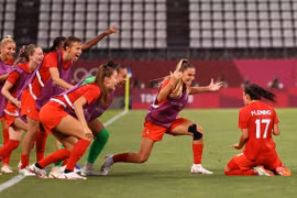 Đánh bại Mỹ, tuyển Canada lần đầu vào chung kết bóng đá nữ Olympic