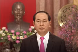 Chủ tịch nước Trần Đại Quang chúc Tết đồng bào, chiến sĩ cả nước